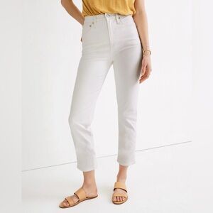Madewell Classic Straight Jeans, size 29 (standard), Tile White, NWT